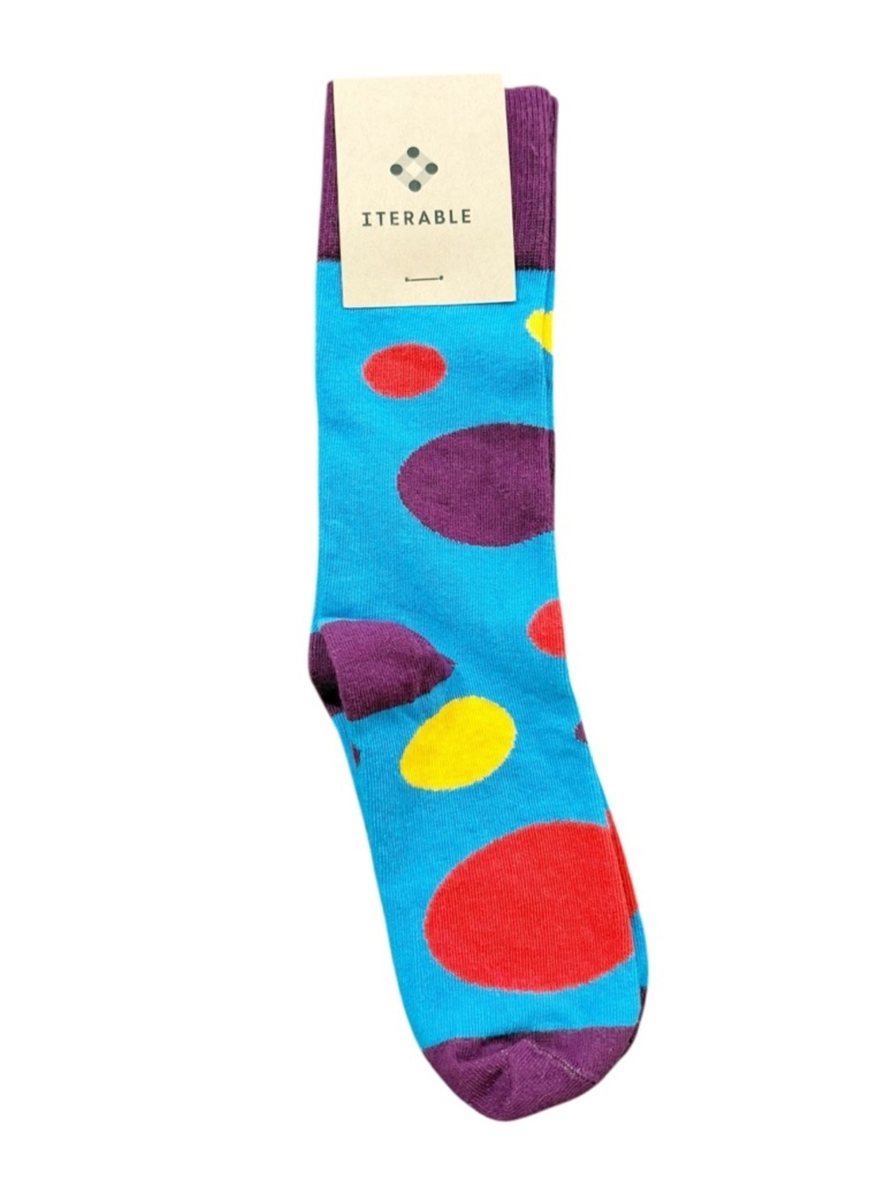 NWT Iterable Socks Club Dot Socks OSFM